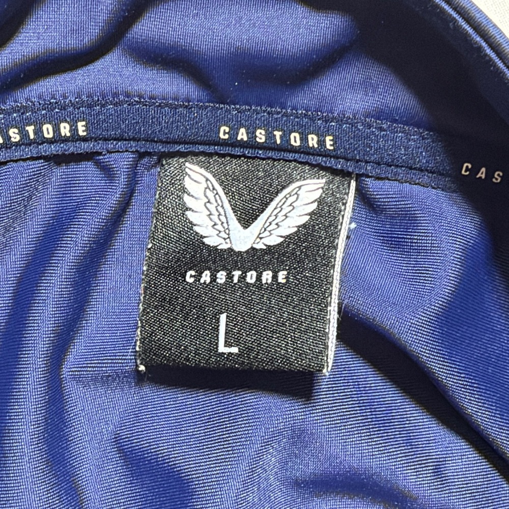 Castore Quarter Zip Pullover Men's L Navy Blue Performance Training Top - Picture 6 of 9